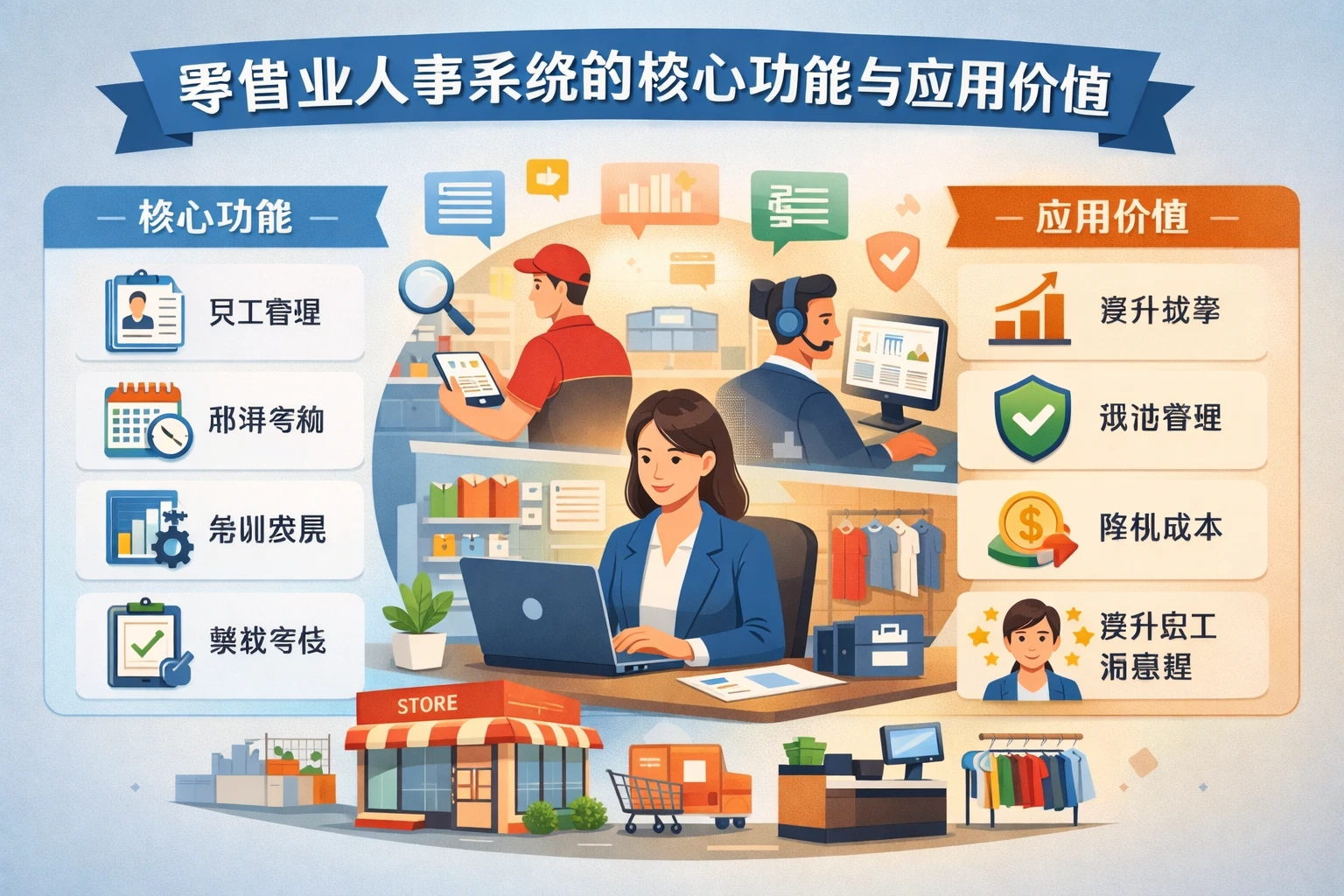 零售业人事系统的核心功能与应用价值
