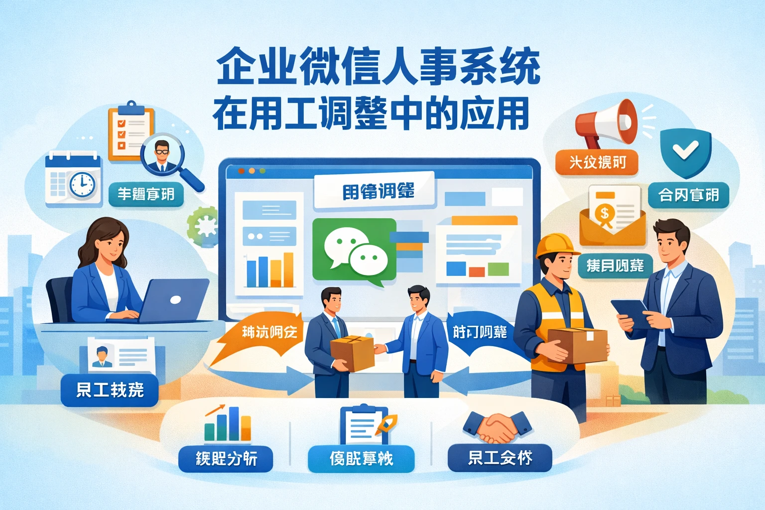 企业微信人事系统在用工调整中的应用