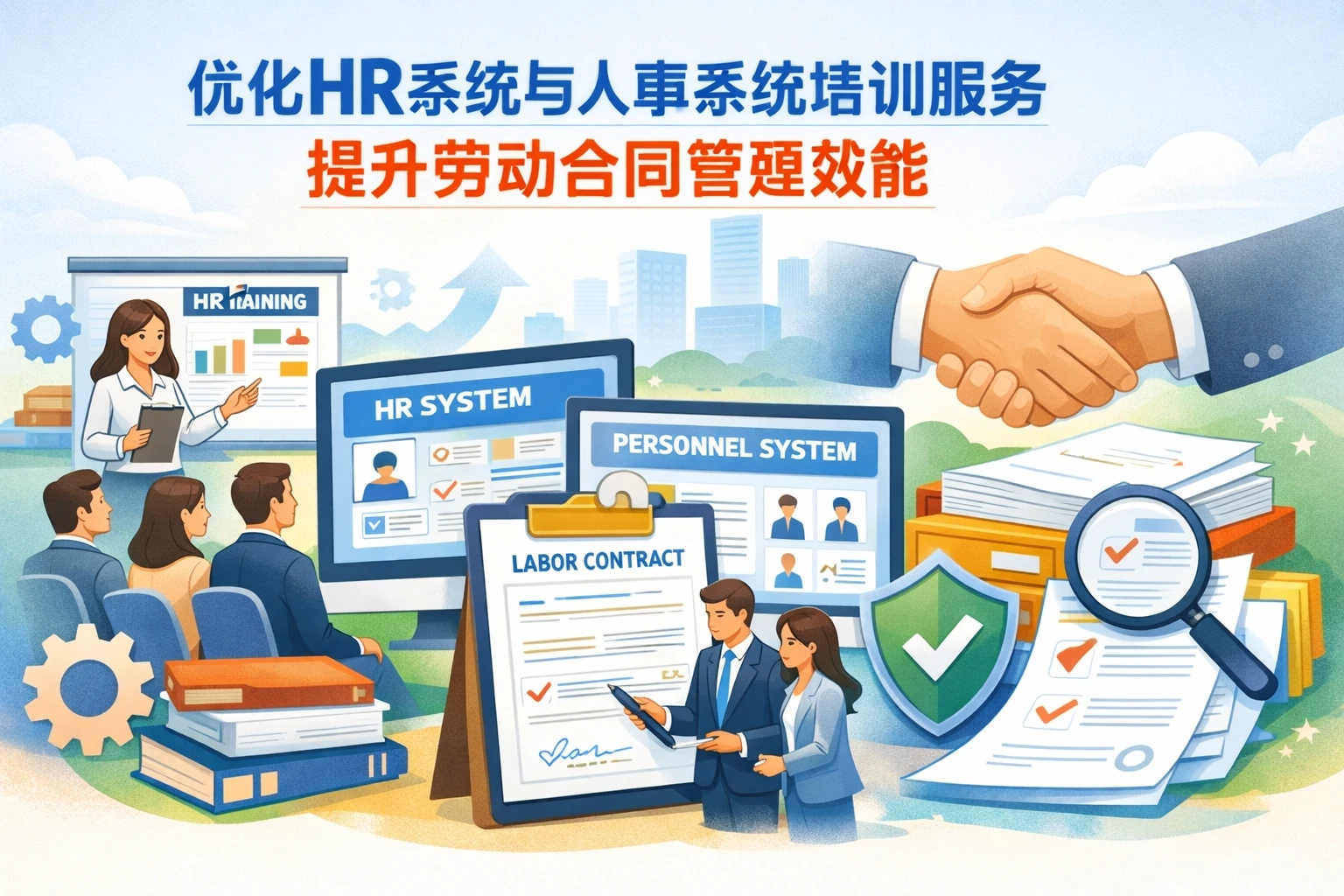 优化HR系统与人事系统培训服务，提升劳动合同管理效能