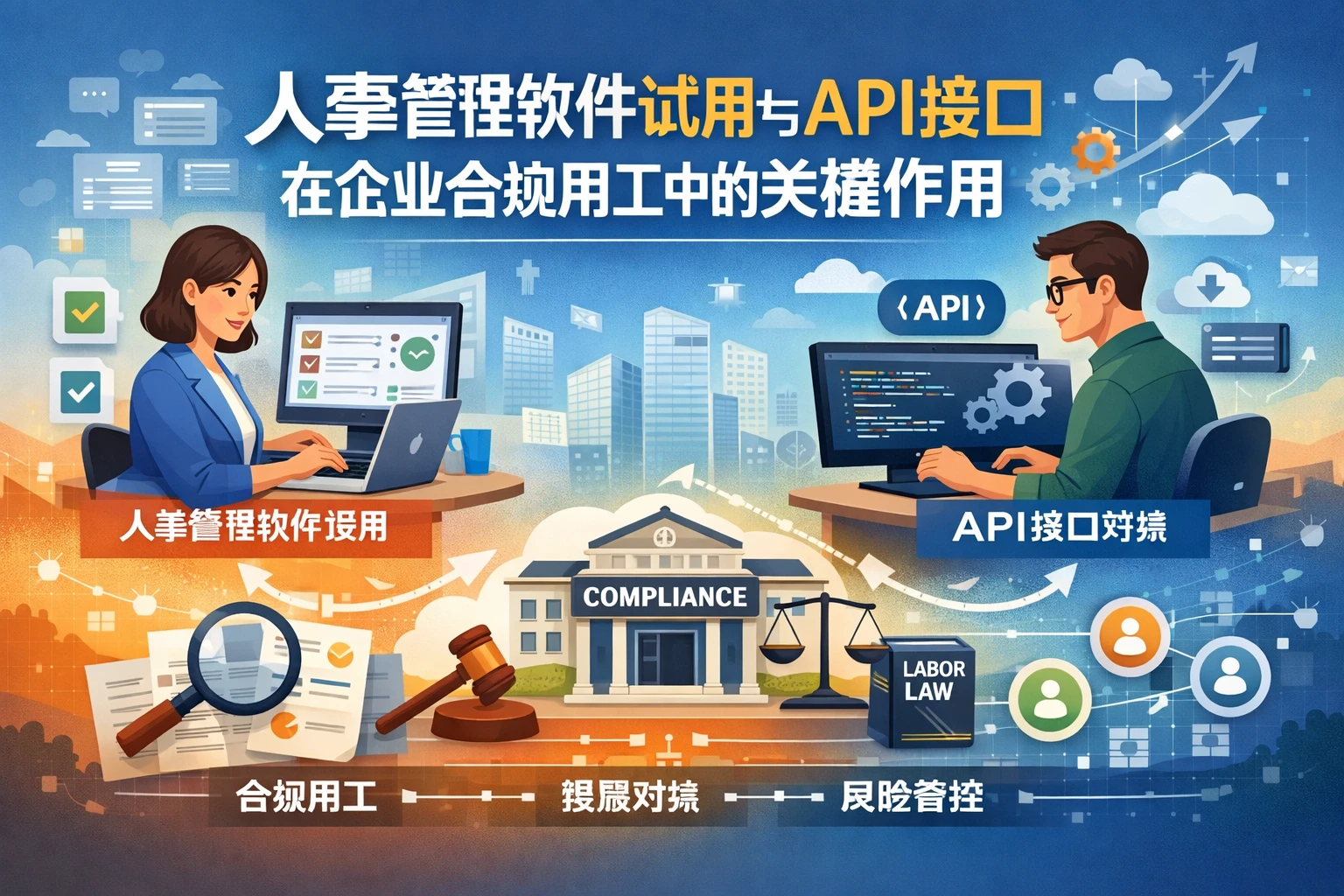 人事管理软件试用与API接口在企业合规用工中的关键作用