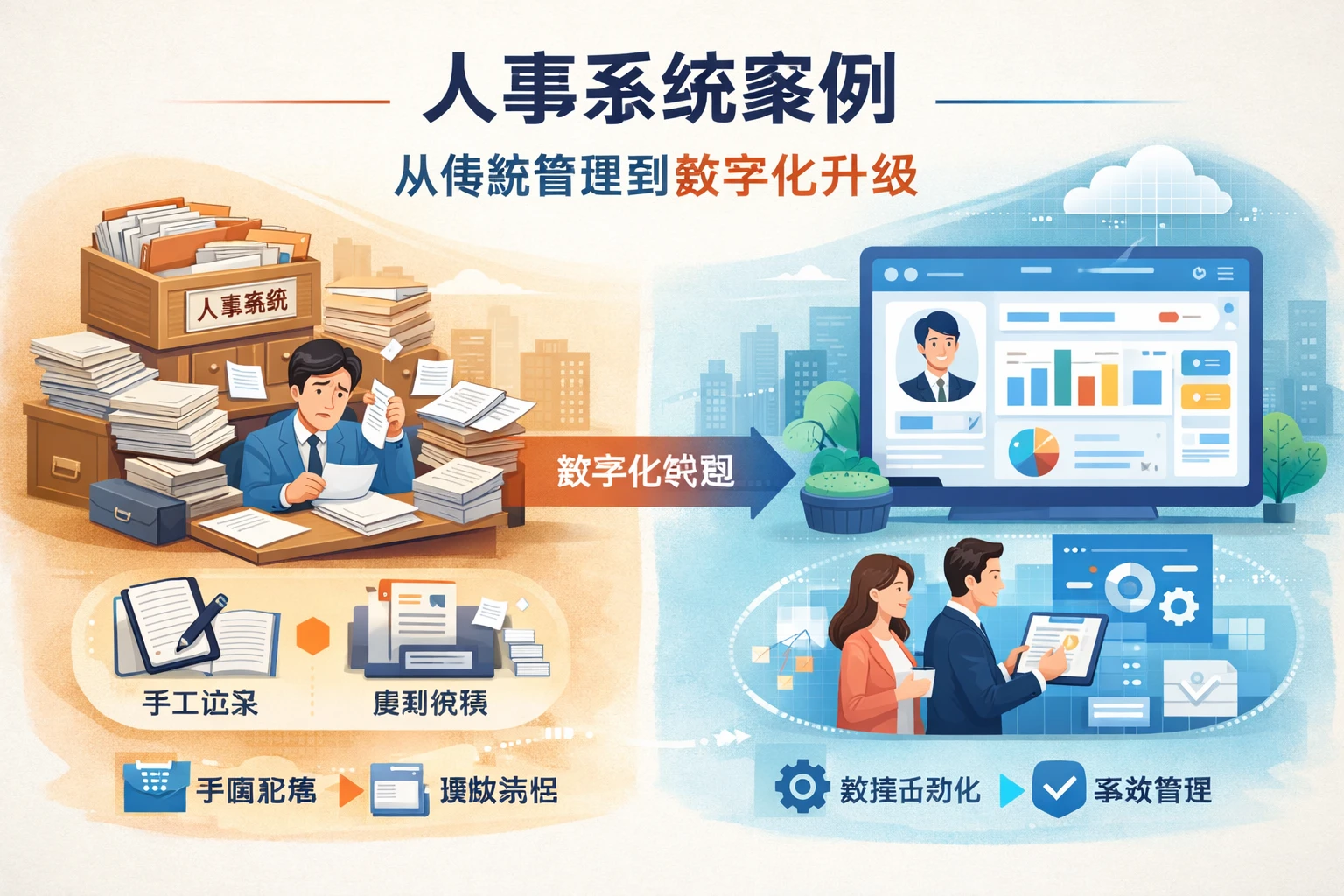 人事系统案例：从传统管理到数字化升级