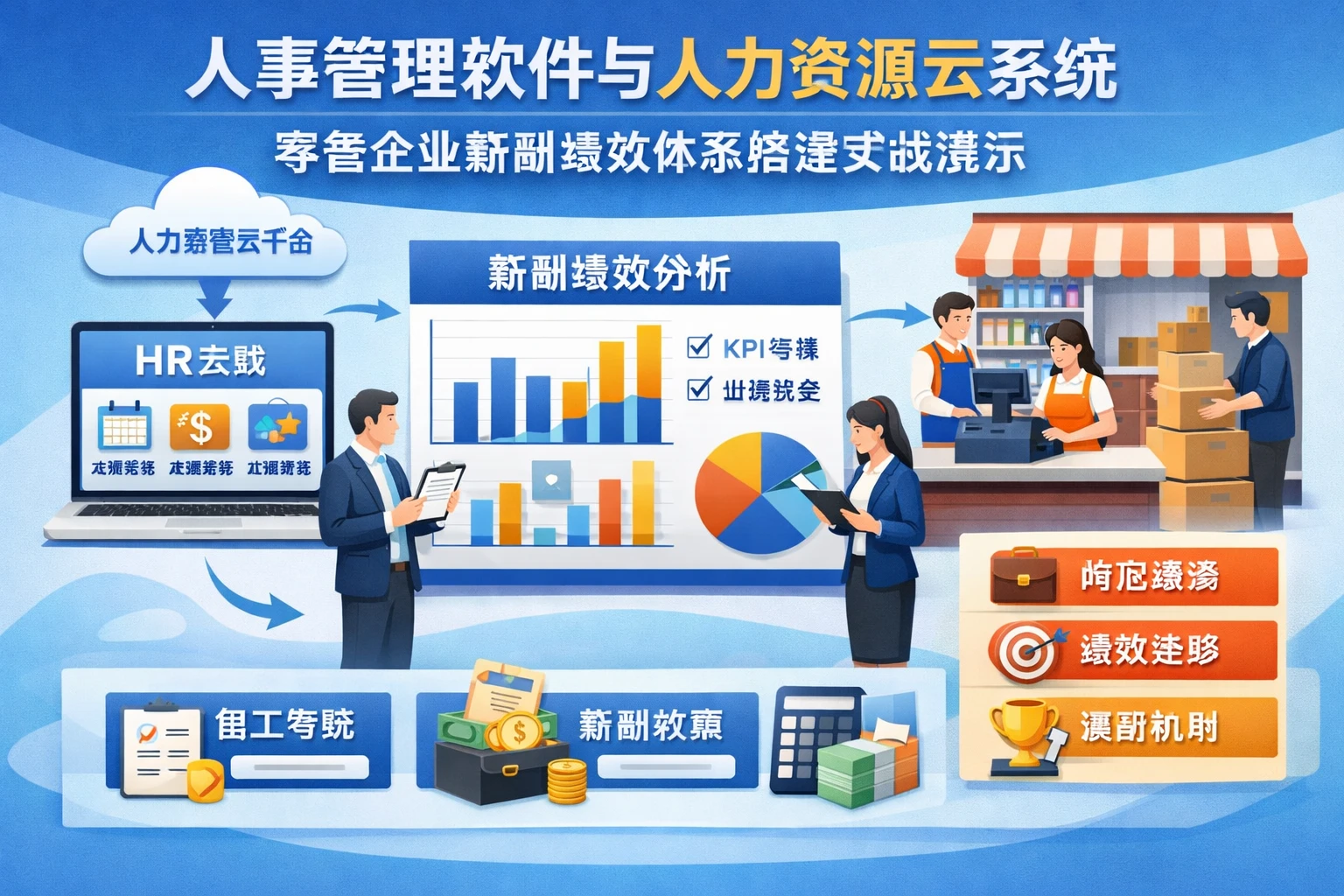 人事管理软件与人力资源云系统：零售企业薪酬绩效体系搭建实战演示