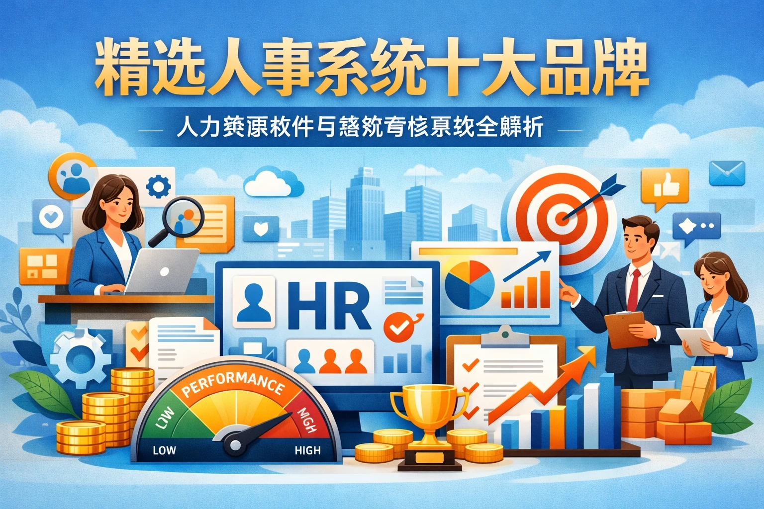 精选人事系统十大品牌：人力资源软件与绩效考核系统全解析