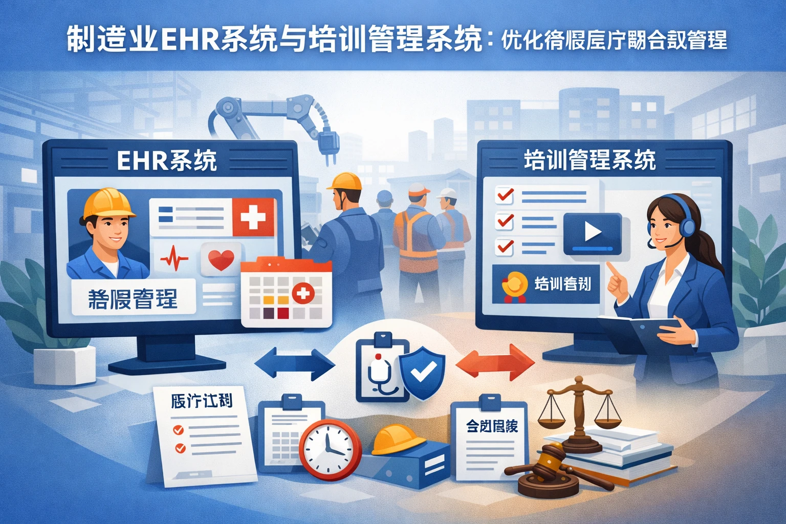 制造业EHR系统与培训管理系统：优化病假医疗期合规管理