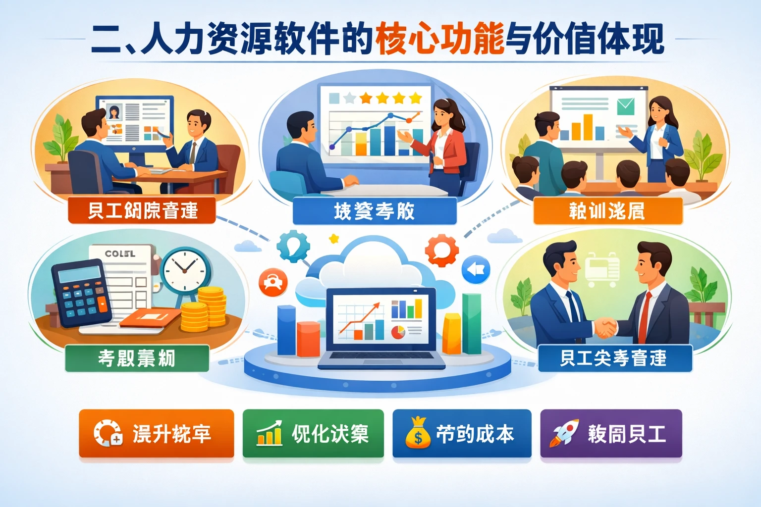 二、人力资源软件的核心功能与价值体现