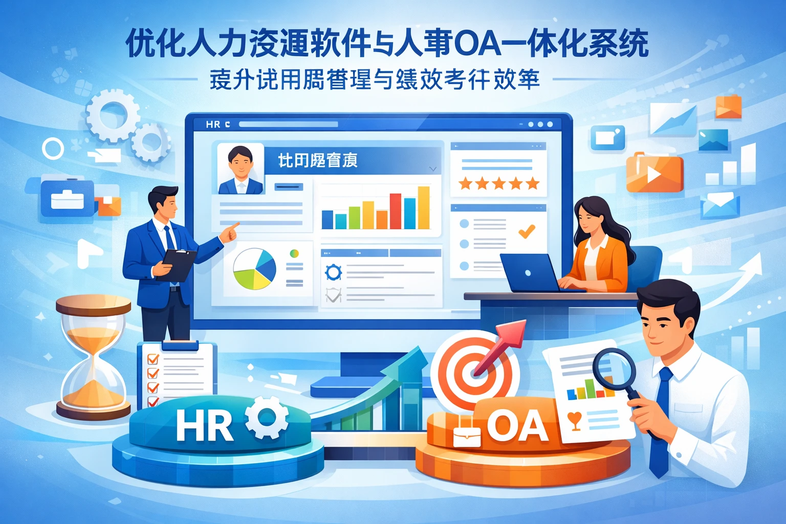 优化人力资源软件与人事OA一体化系统，提升试用期管理与绩效考评效率