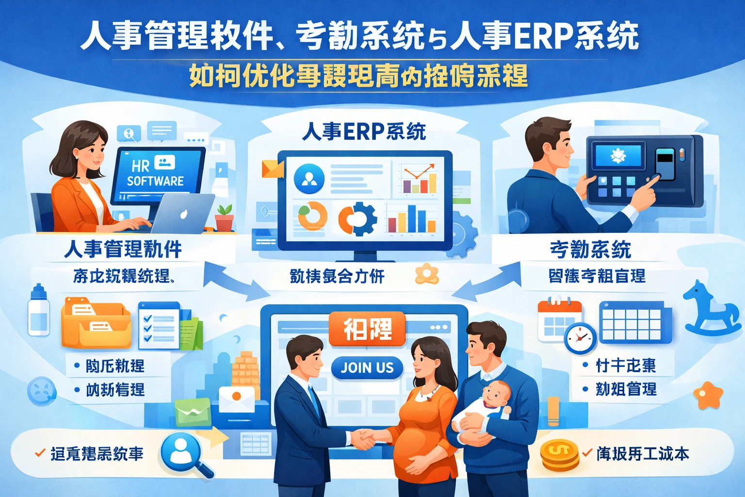 人事管理软件、考勤系统与人事ERP系统如何优化母婴电商的招聘流程