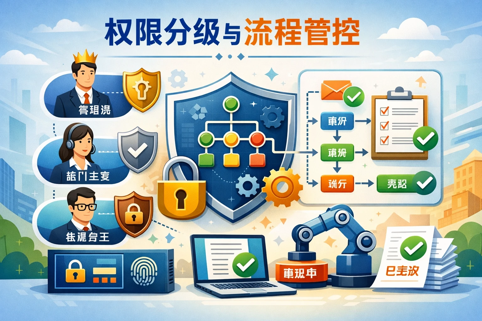 权限分级与流程管控