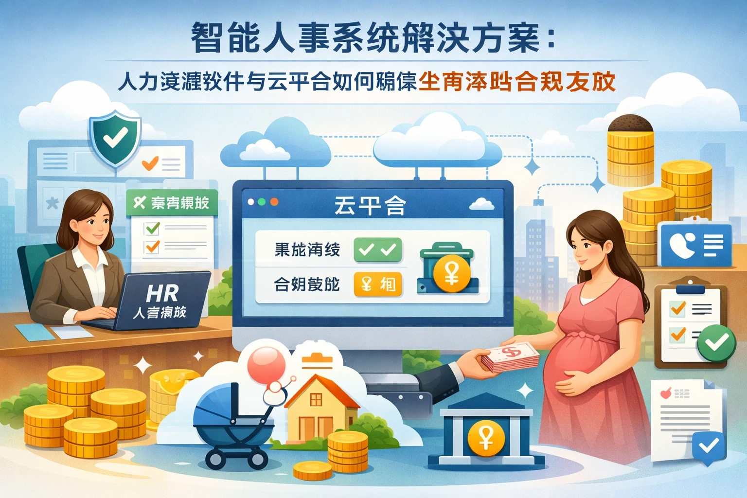智能人事系统解决方案:人力资源软件与云平台如何确保生育津贴合规发放