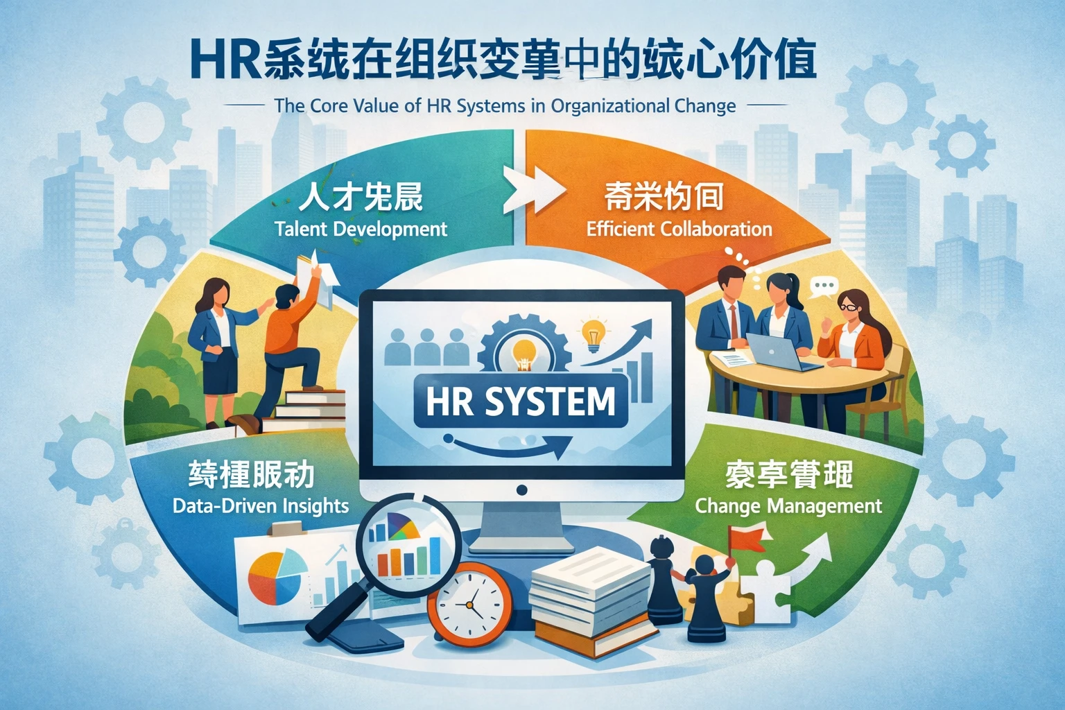 HR系统在组织变革中的核心价值