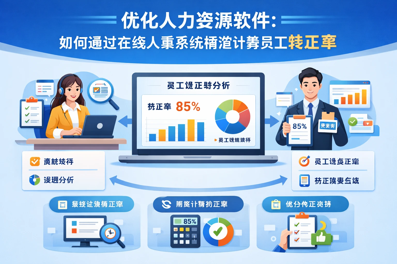 优化人力资源软件：如何通过在线人事系统精准计算员工转正率