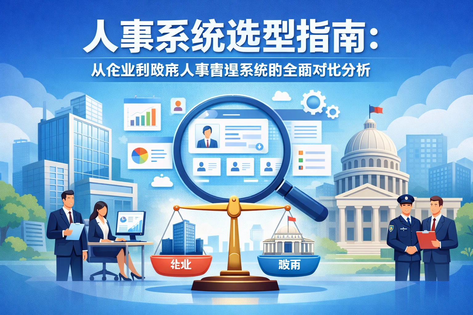 人事系统选型指南：从企业到政府人事管理系统的全面对比分析