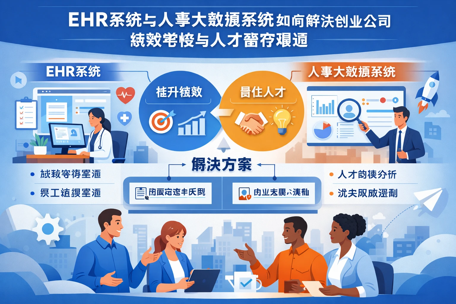 EHR系统与人事大数据系统如何解决创业公司绩效考核与人才留存难题