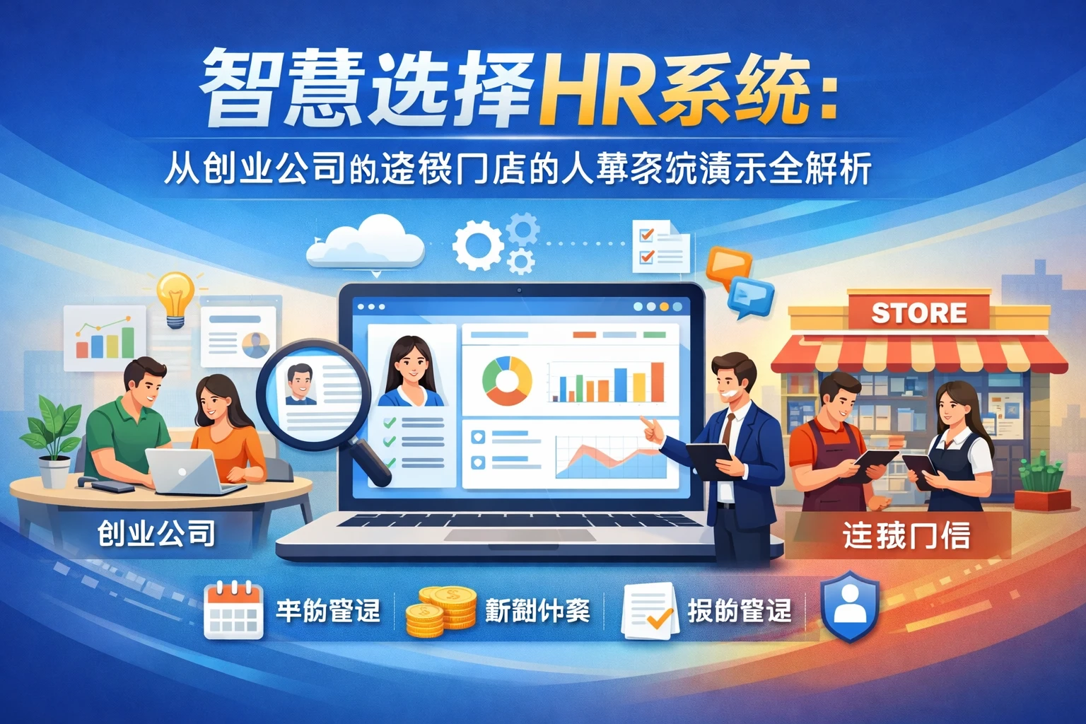 智慧选择HR系统：从创业公司到连锁门店的人事系统演示全解析