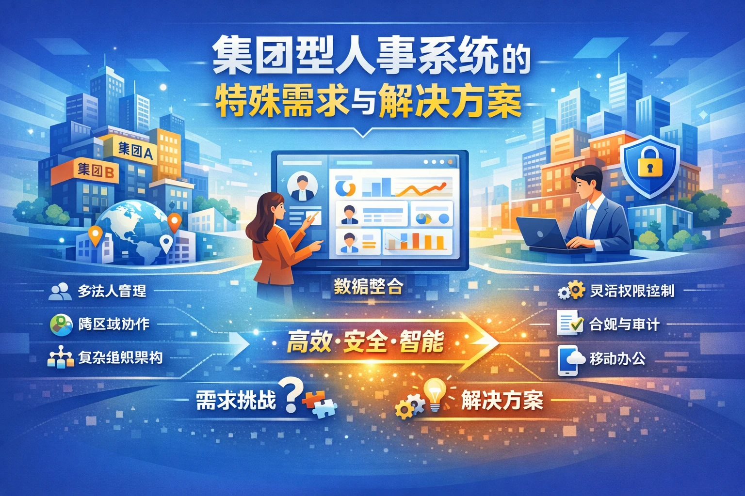 集团型人事系统的特殊需求与解决方案