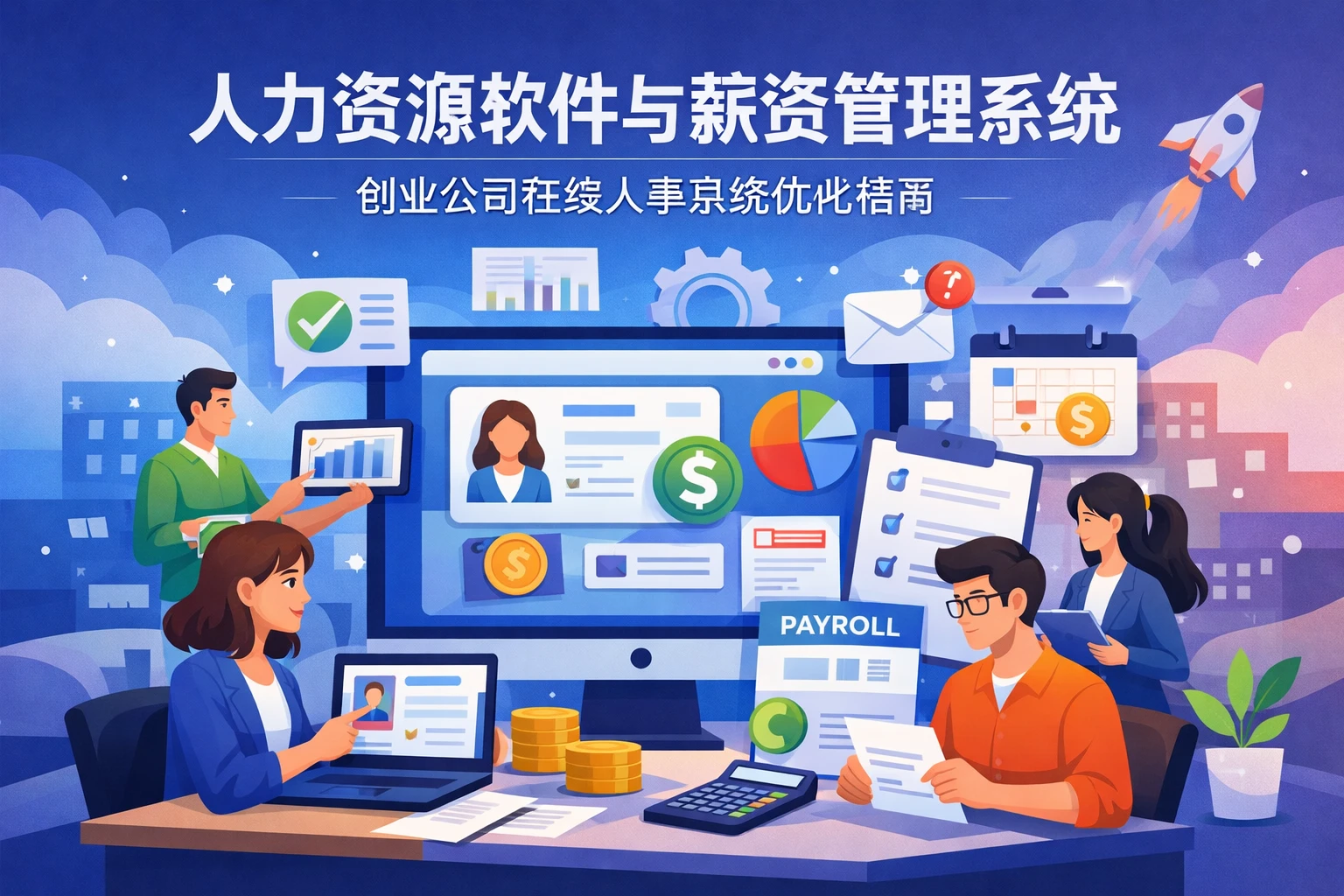 人力资源软件与薪资管理系统:创业公司在线人事系统优化指南