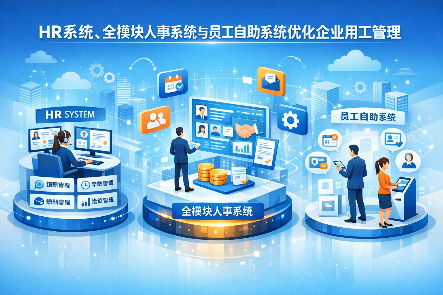 HR系统、全模块人事系统与员工自助系统如何优化企业用工管理
