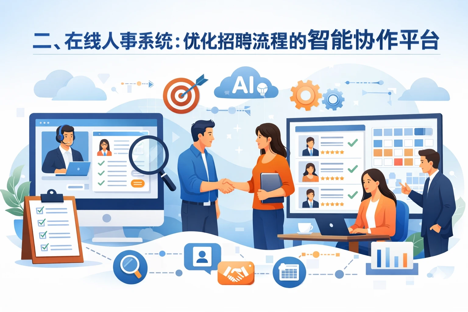 二、在线人事系统：优化招聘流程的智能协作平台