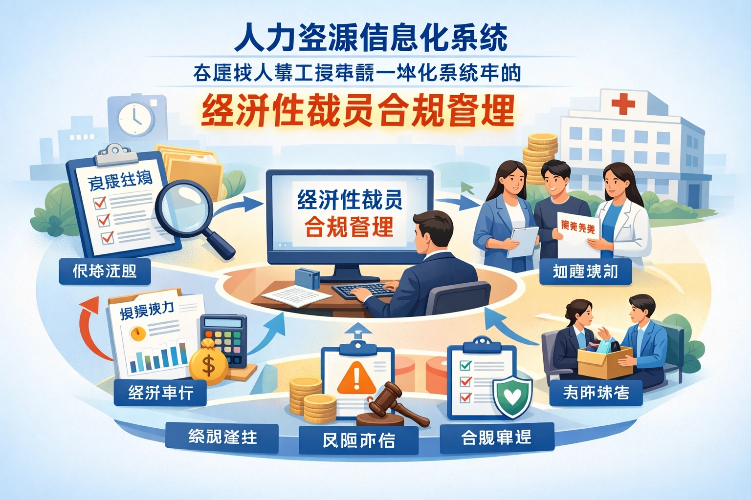 人力资源信息化系统在医院人事工资考勤一体化系统中的经济性裁员合规管理