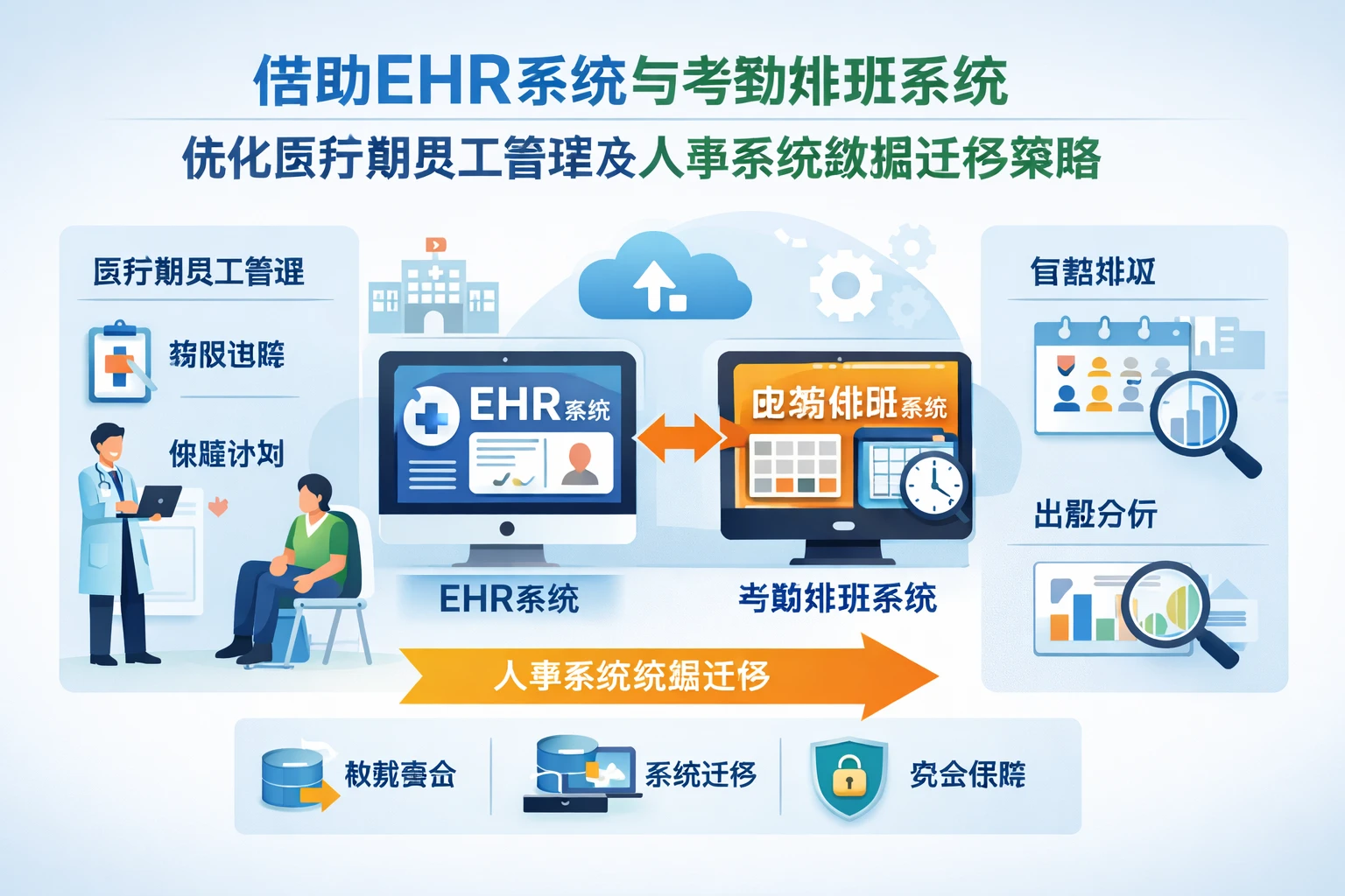 借助EHR系统与考勤排班系统优化医疗期员工管理及人事系统数据迁移策略
