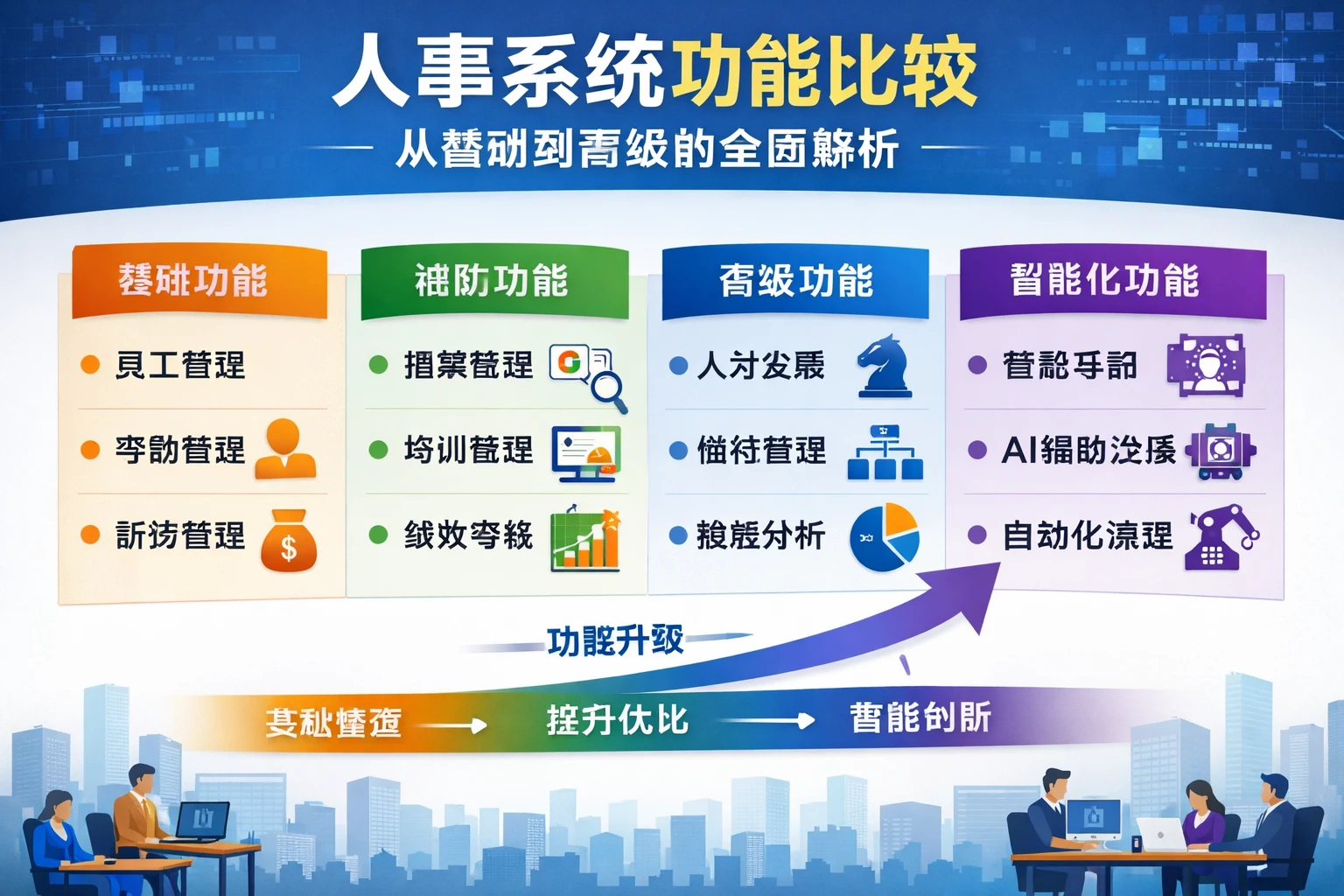 人事系统功能比较：从基础到高级的全面解析