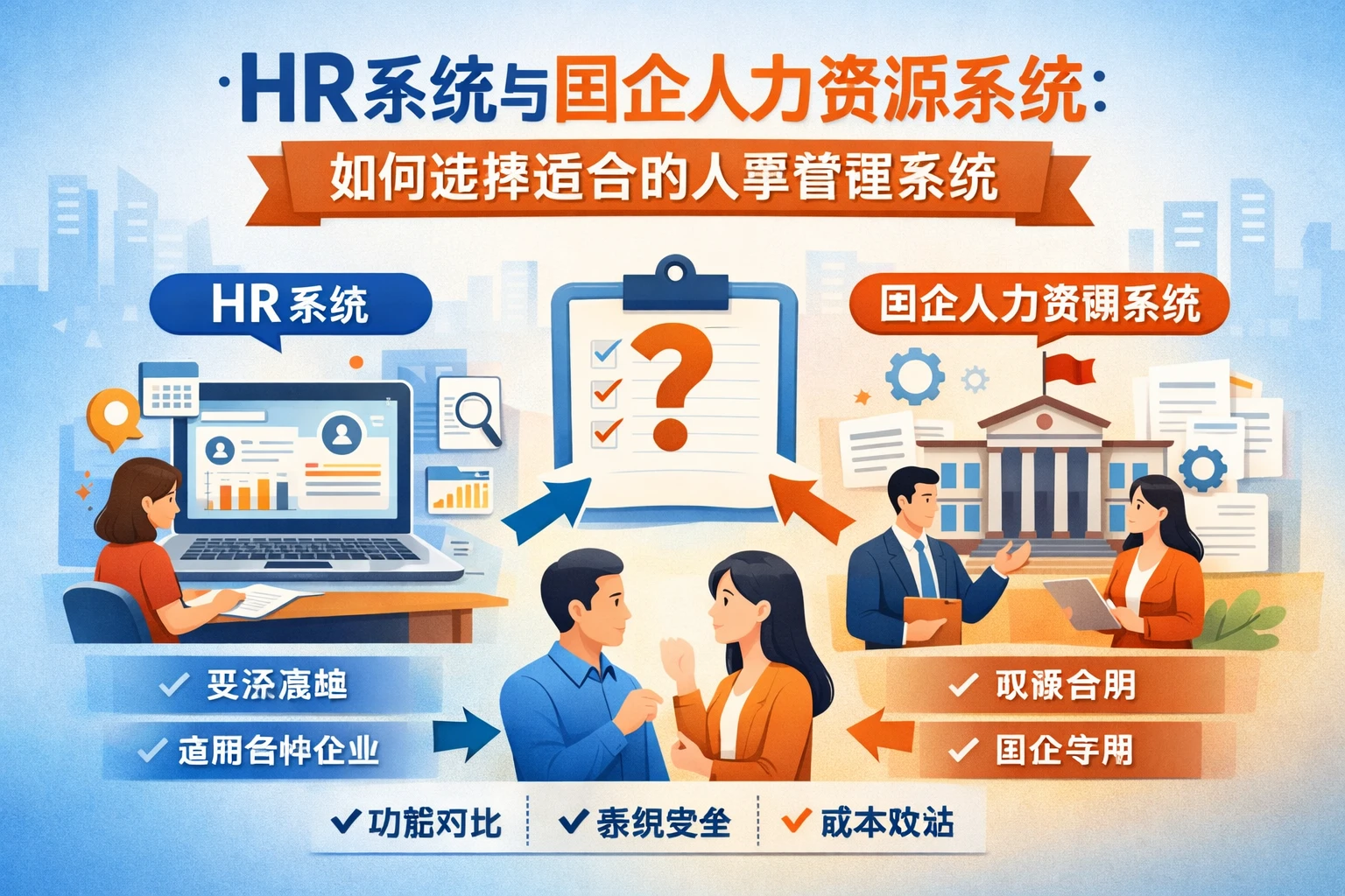 HR系统与国企人力资源系统:如何选择适合的人事管理系统