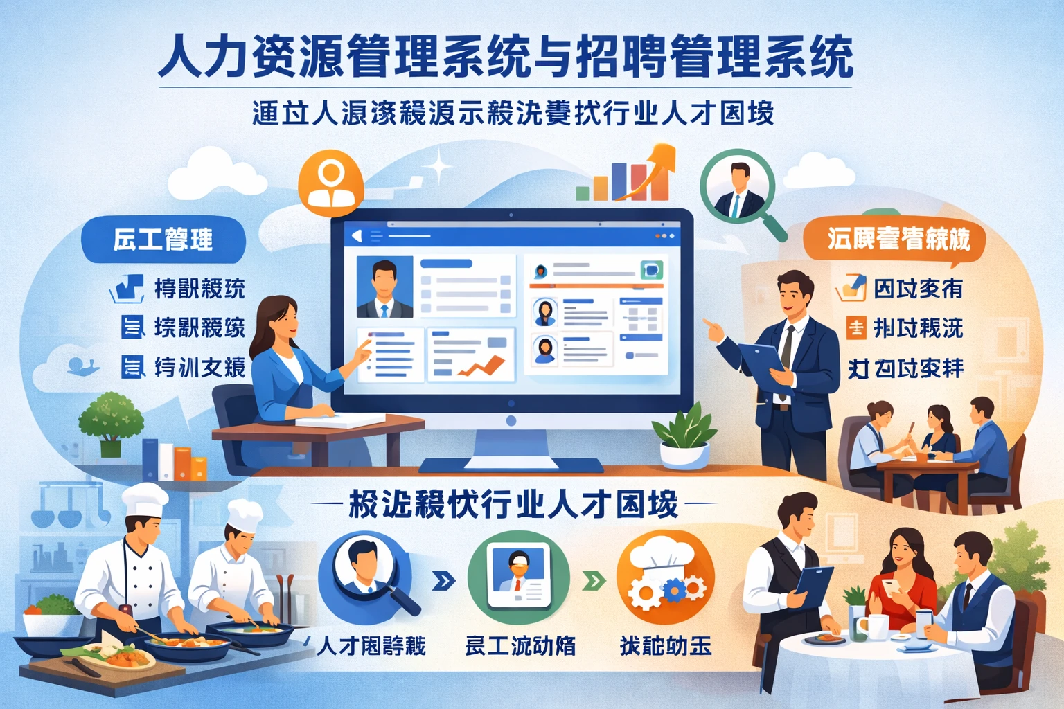 人力资源管理系统与招聘管理系统：通过人事系统演示解决餐饮行业人才困境