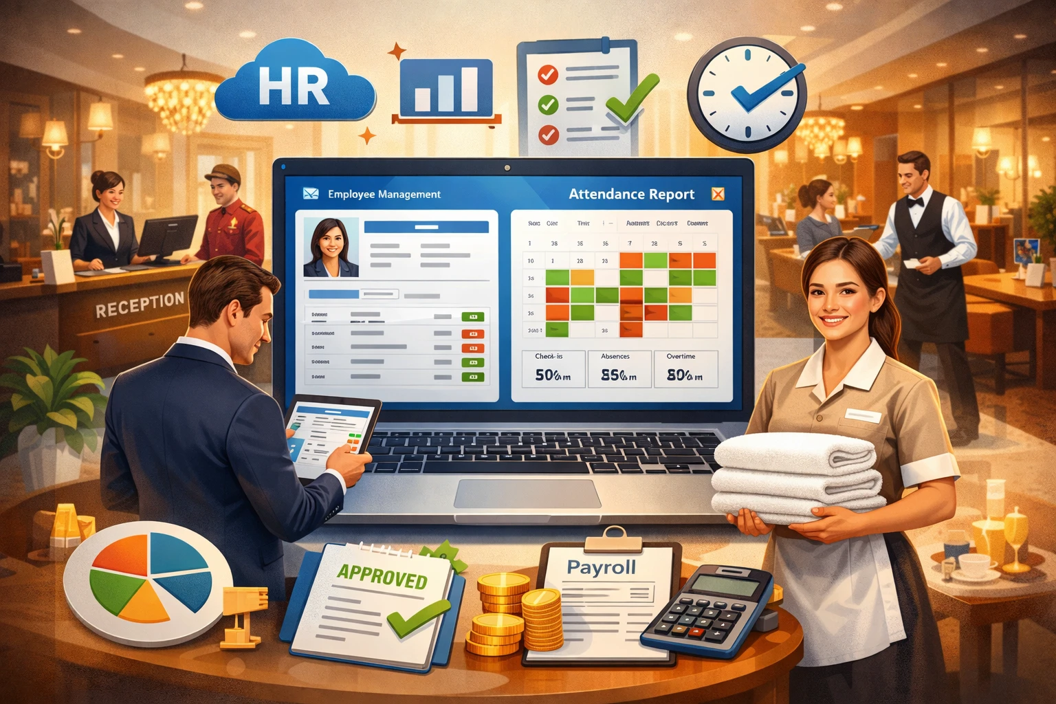 人事管理软件与考勤系统在酒店行业的成功应用案例