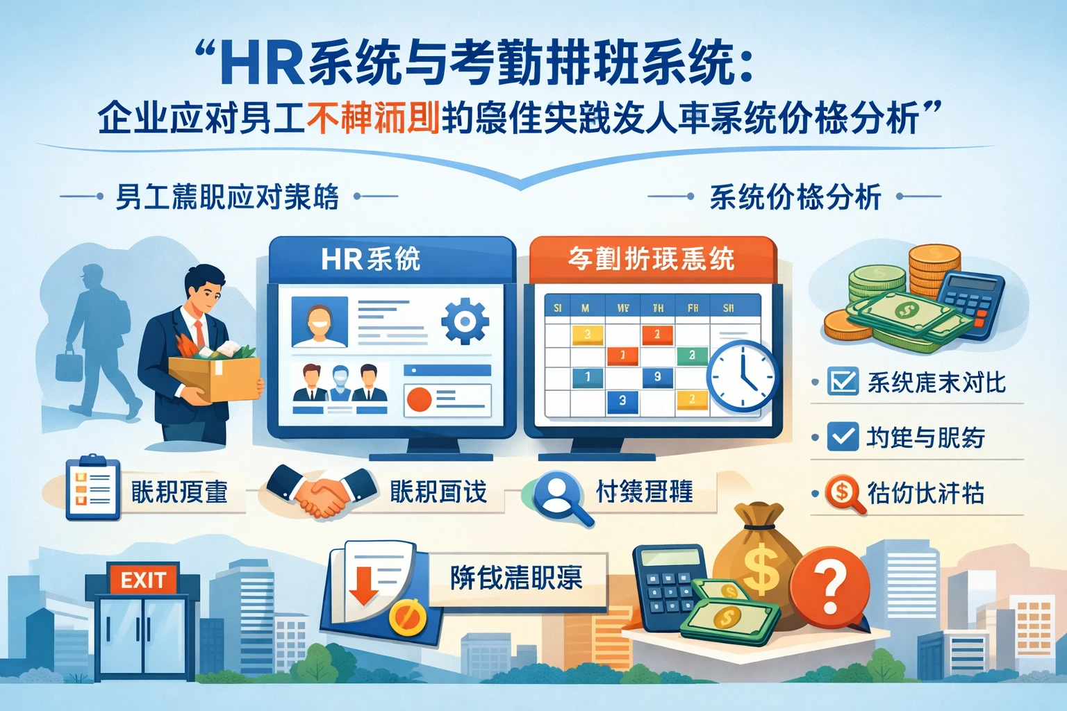 HR系统与考勤排班系统：企业应对员工不辞而别的最佳实践及人事系统价格分析