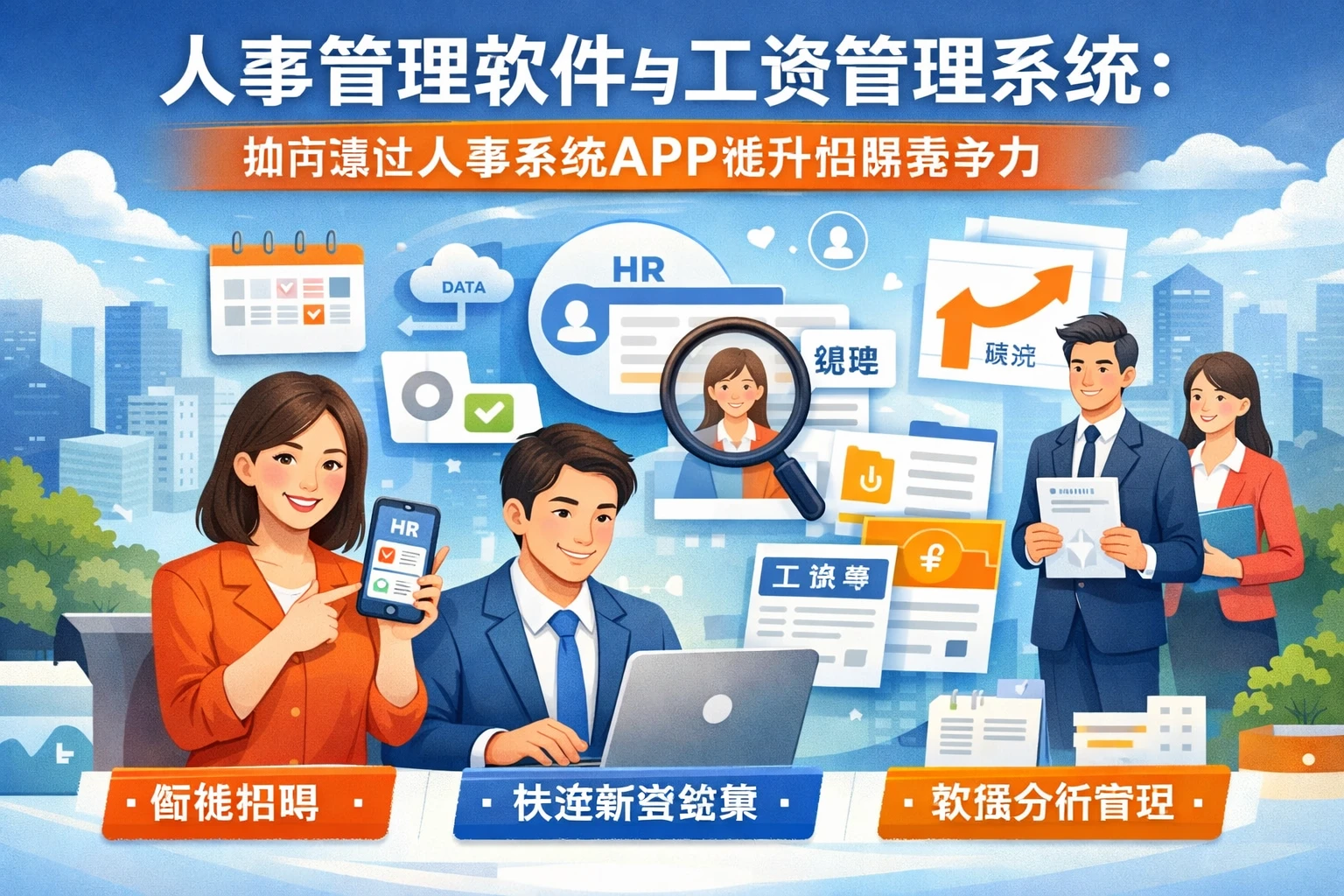 人事管理软件与工资管理系统：如何通过人事系统APP提升招聘竞争力