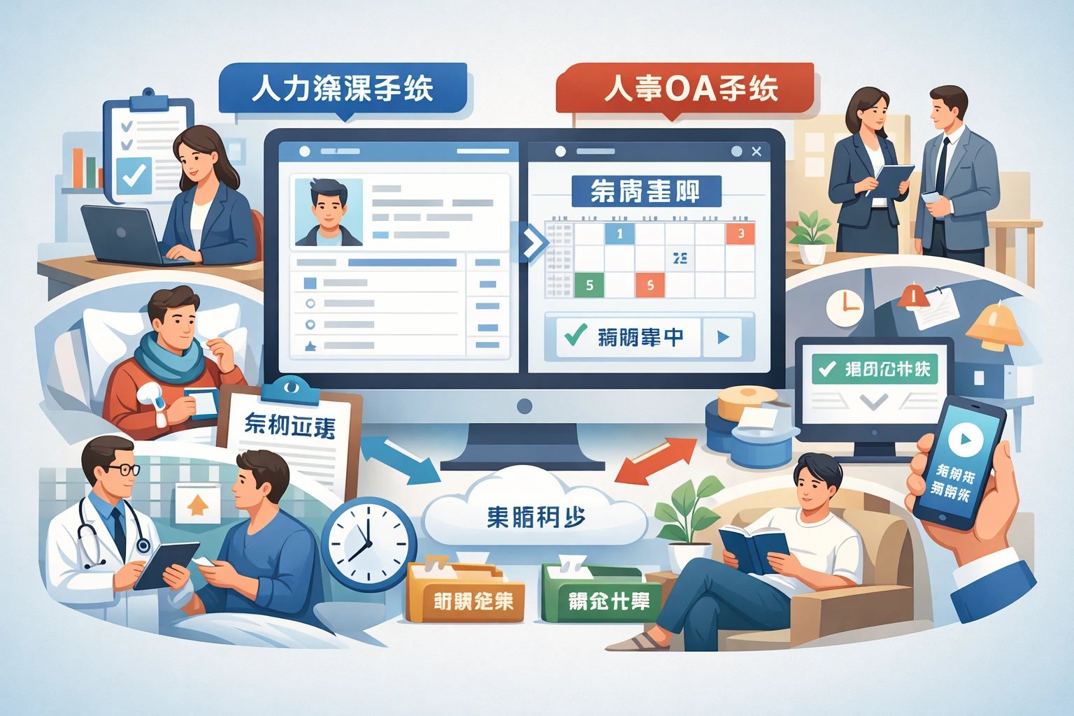 人力资源系统与人事OA一体化系统在病假管理中的实践案例