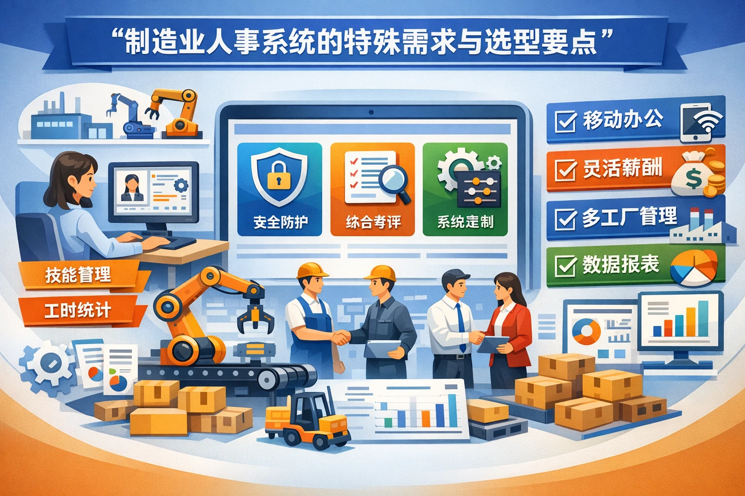 制造业人事系统的特殊需求与选型要点