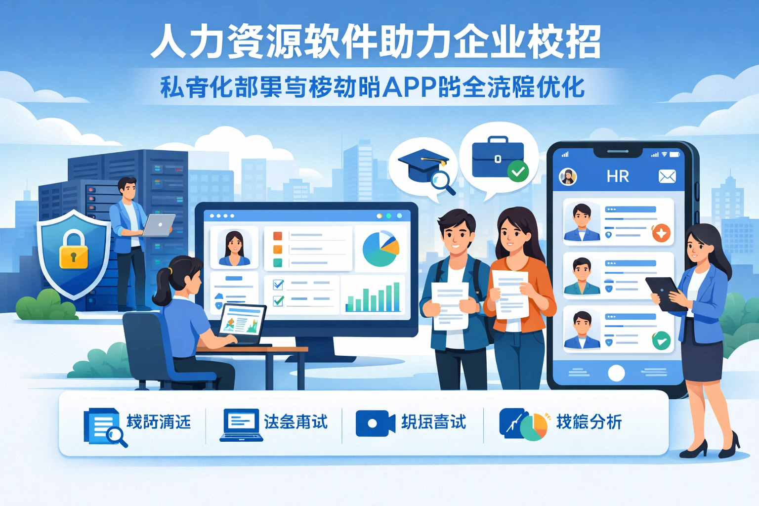 人力资源软件助力企业校招：私有化部署与移动端APP的全流程优化
