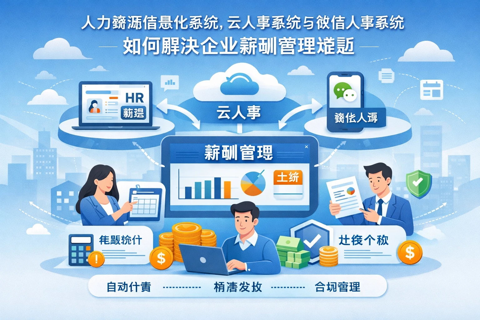 人力资源信息化系统、云人事系统与微信人事系统如何解决企业薪酬管理难题
