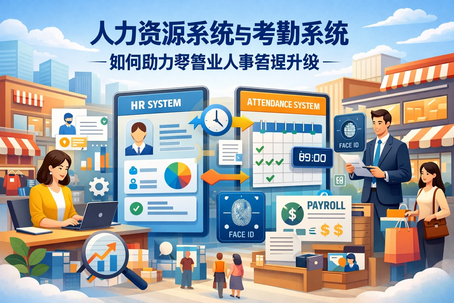 人力资源系统与考勤系统如何助力零售业人事管理升级