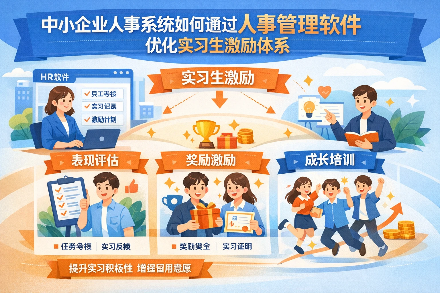 中小企业人事系统如何通过人事管理软件优化实习生激励体系