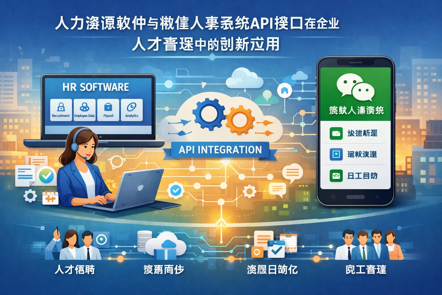 人力资源软件与微信人事系统API接口在企业人才管理中的创新应用