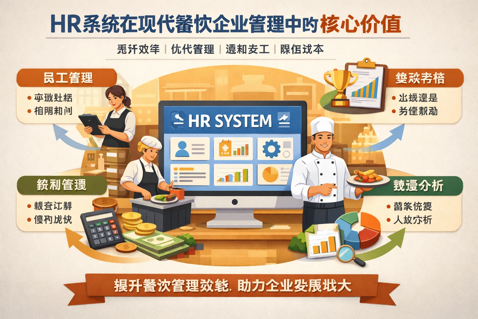 HR系统在现代餐饮企业管理中的核心价值