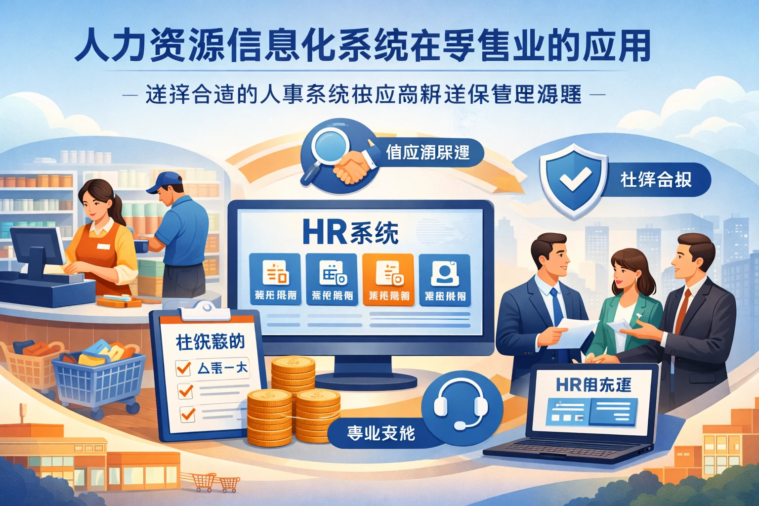 人力资源信息化系统在零售业的应用：选择合适的人事系统供应商解决社保管理难题