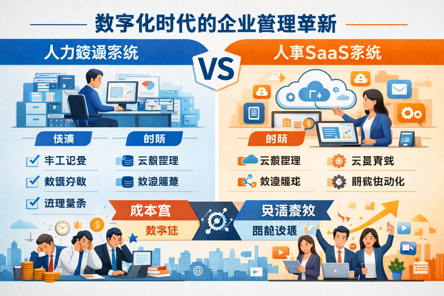 人力资源系统与人事SaaS系统对比：数字化时代的企业管理革新