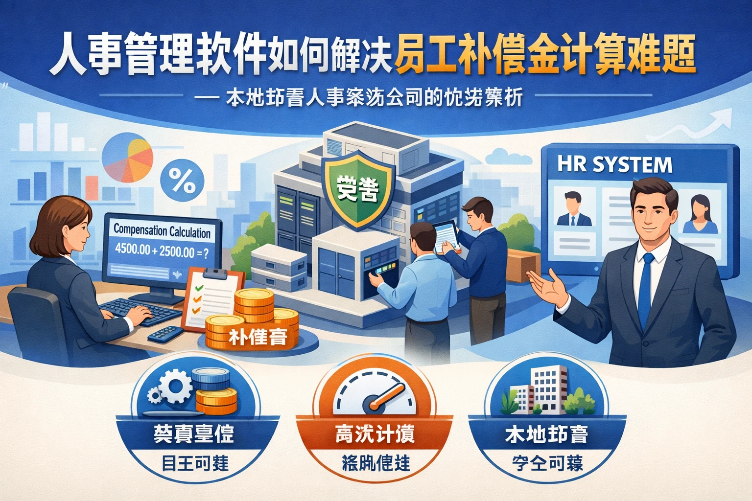人事管理软件如何解决员工补偿金计算难题——本地部署人事系统公司的优势解析