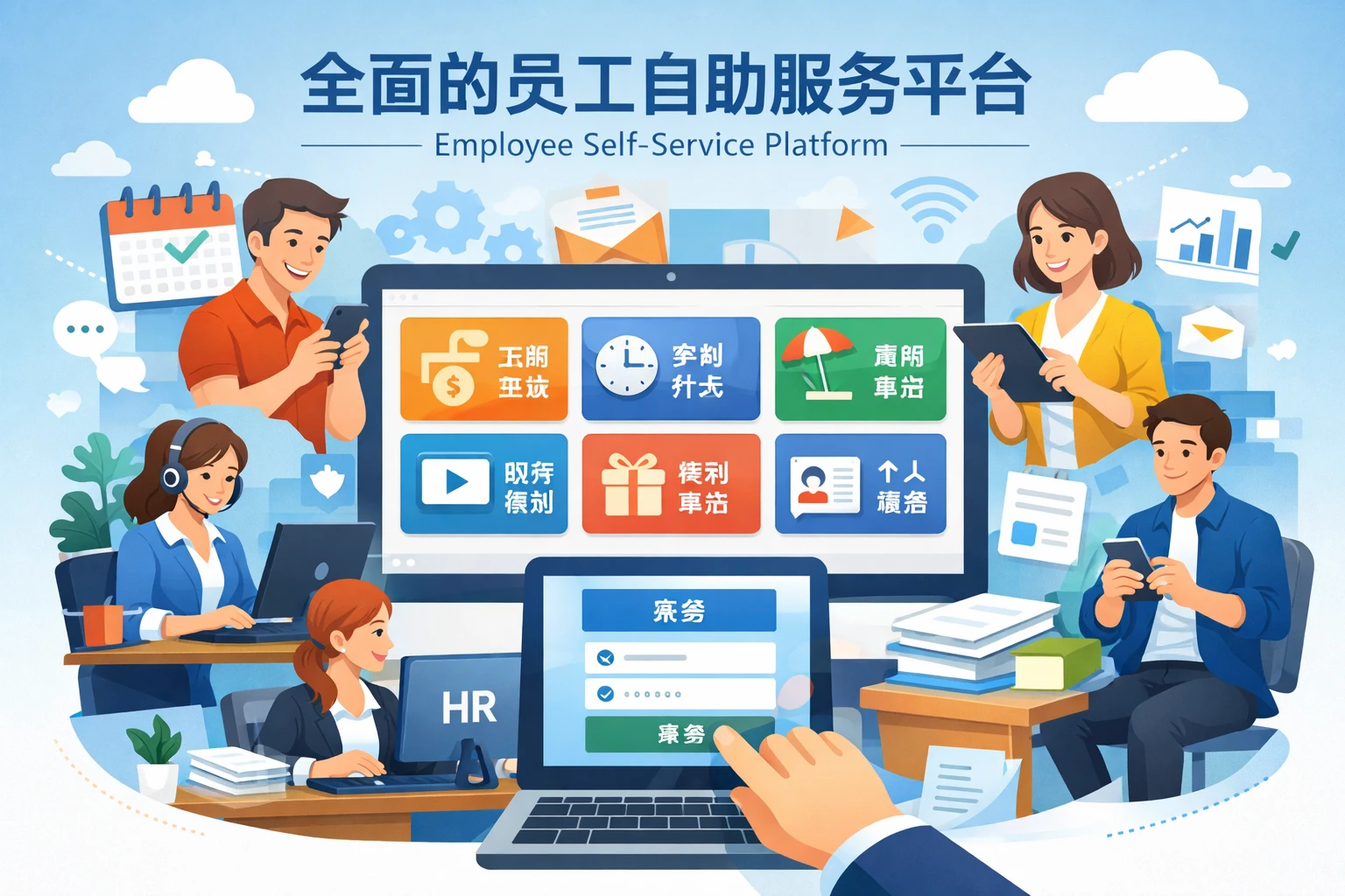 全面的员工自助服务平台