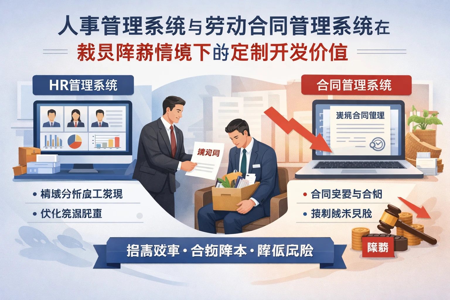 人事管理系统与劳动合同管理系统在裁员降薪情境下的定制开发价值