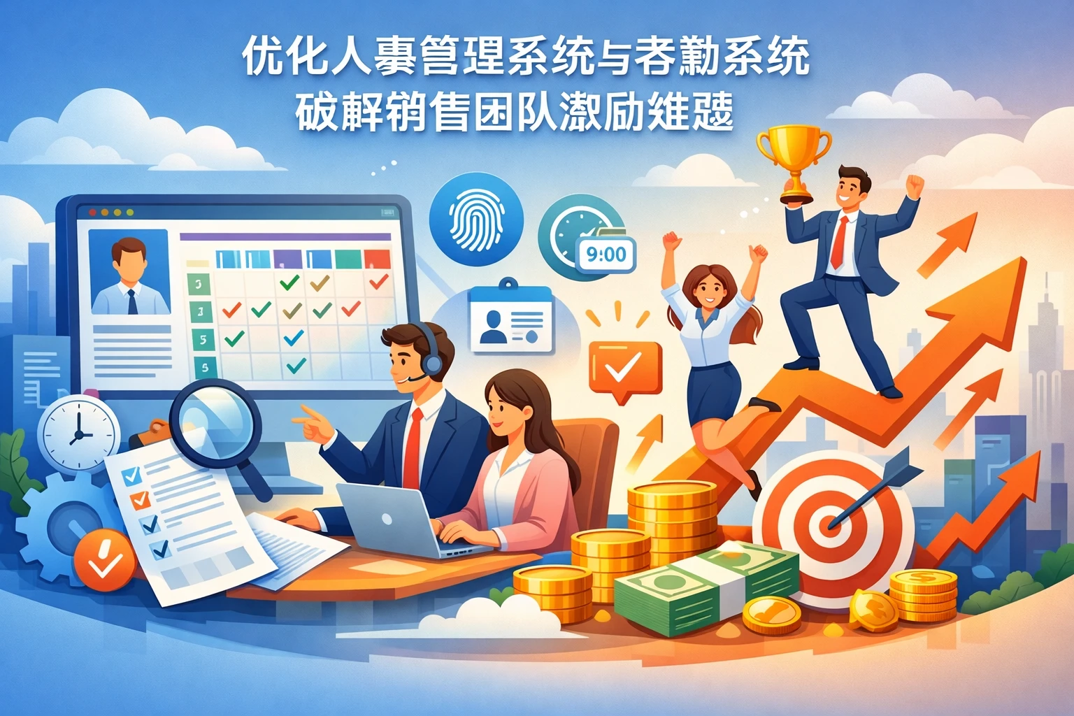 优化人事管理系统与考勤系统，破解销售团队激励难题