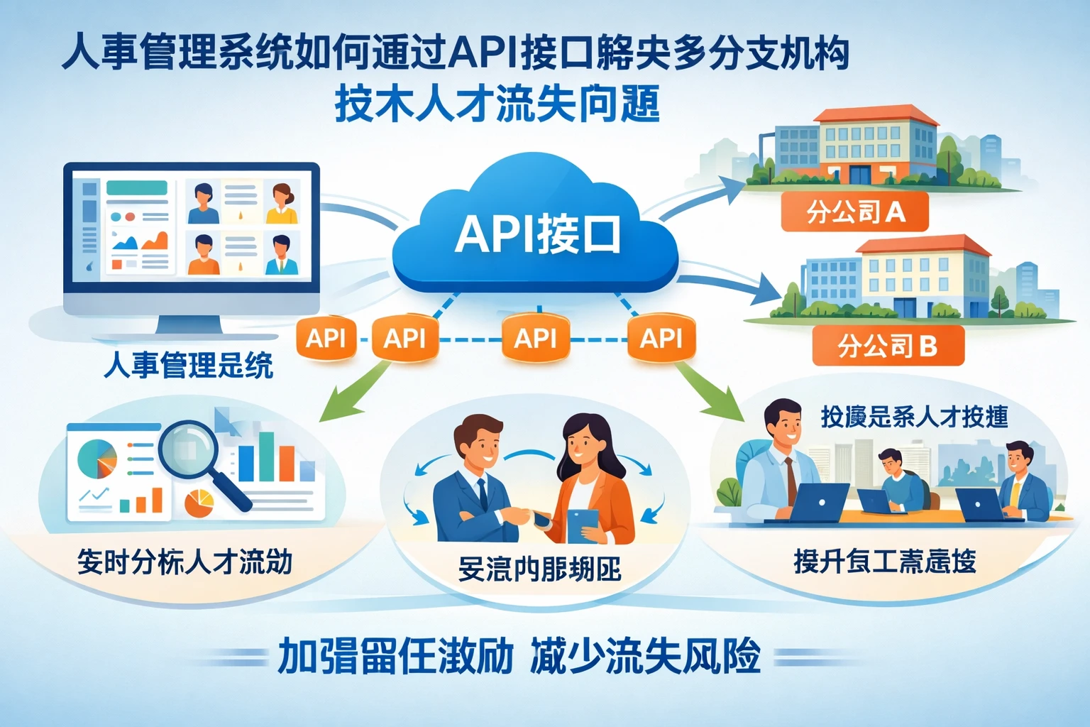 人事管理系统如何通过API接口解决多分支机构技术人才流失问题