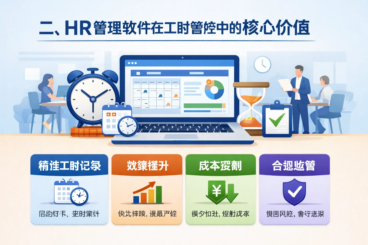 二、HR管理软件在工时管控中的核心价值
