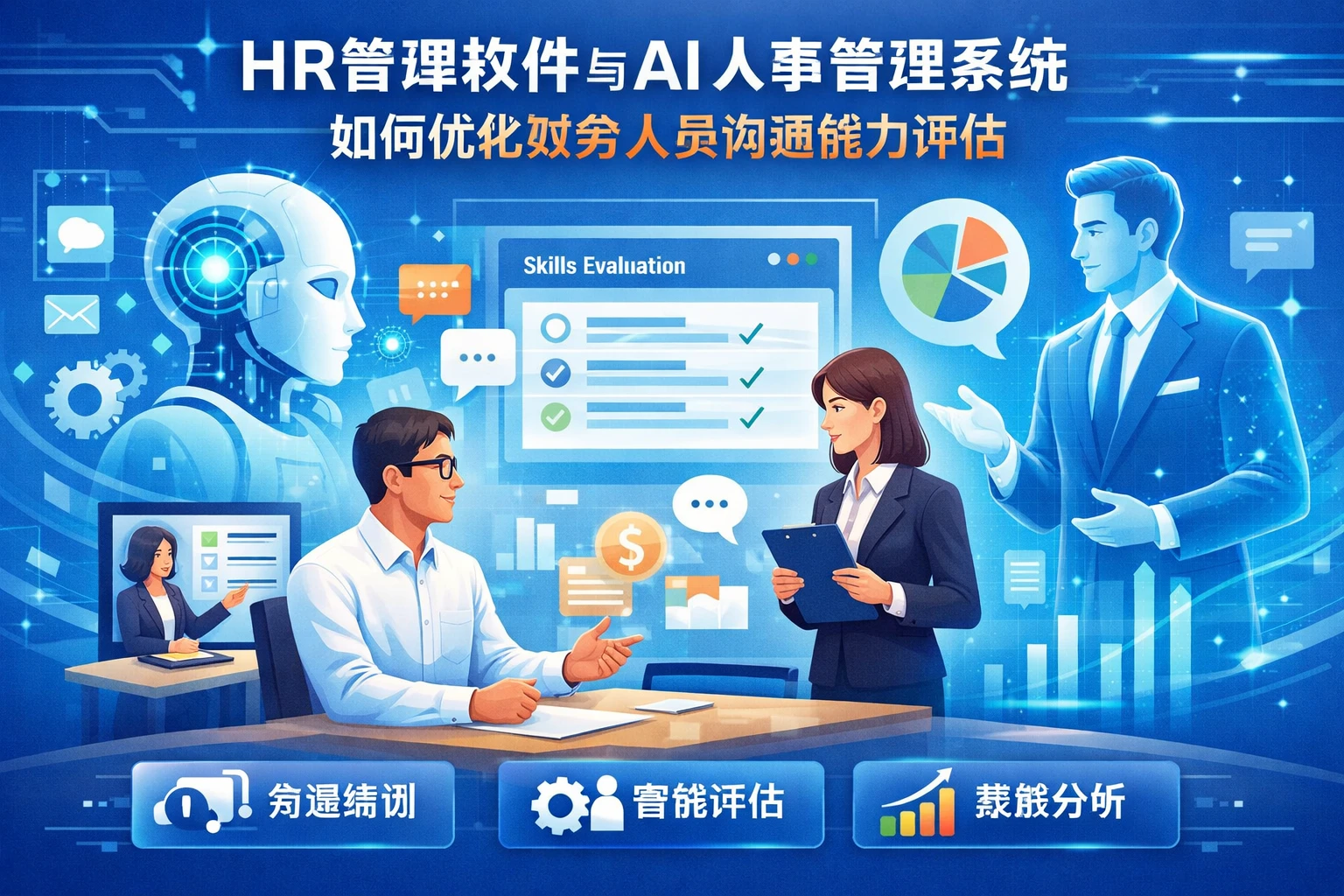 HR管理软件与AI人事管理系统如何优化财务人员沟通能力评估