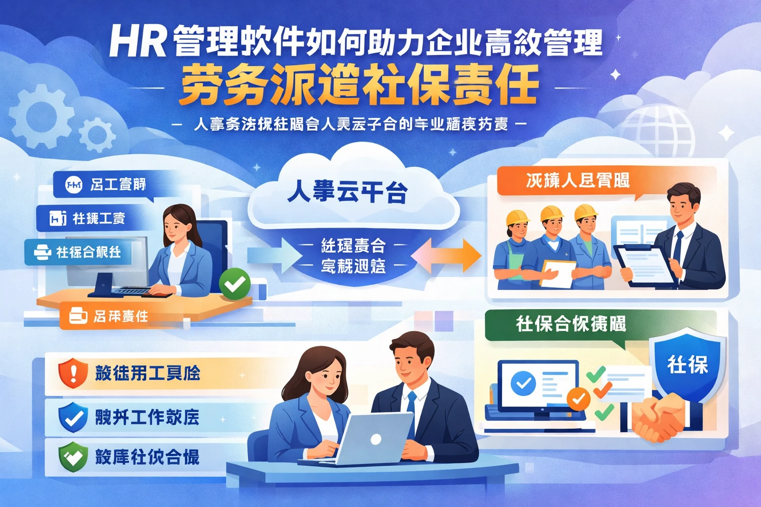 HR管理软件如何助力企业高效管理劳务派遣社保责任 - 人事系统供应商与人事云平台的专业解决方案