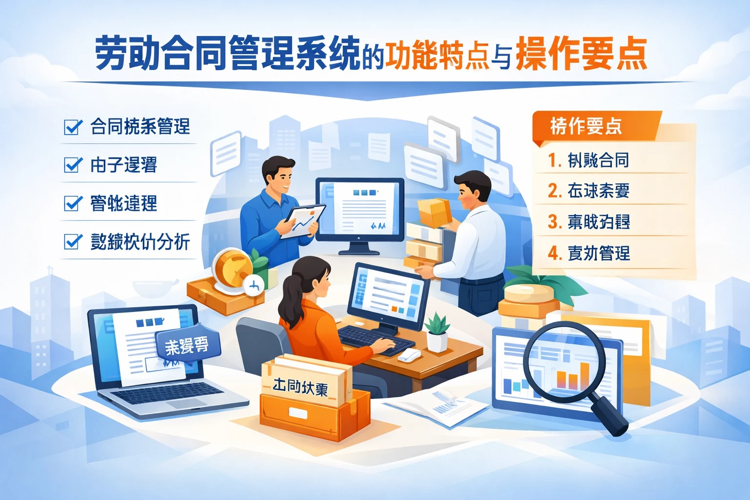 劳动合同管理系统的功能特点与操作要点