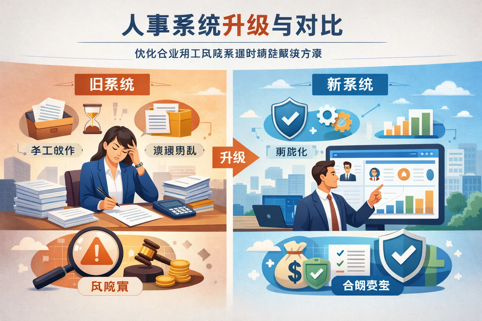 人事系统升级与对比：优化企业用工风险管理的智能解决方案